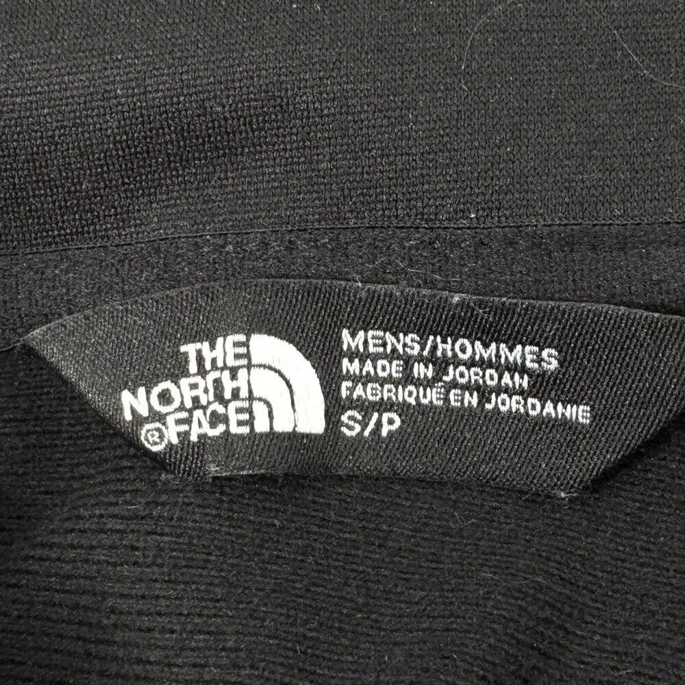 The North Face 1/4 Zip Pullover Two Toned Active Jacket Black‎ Grey with Blue Sm